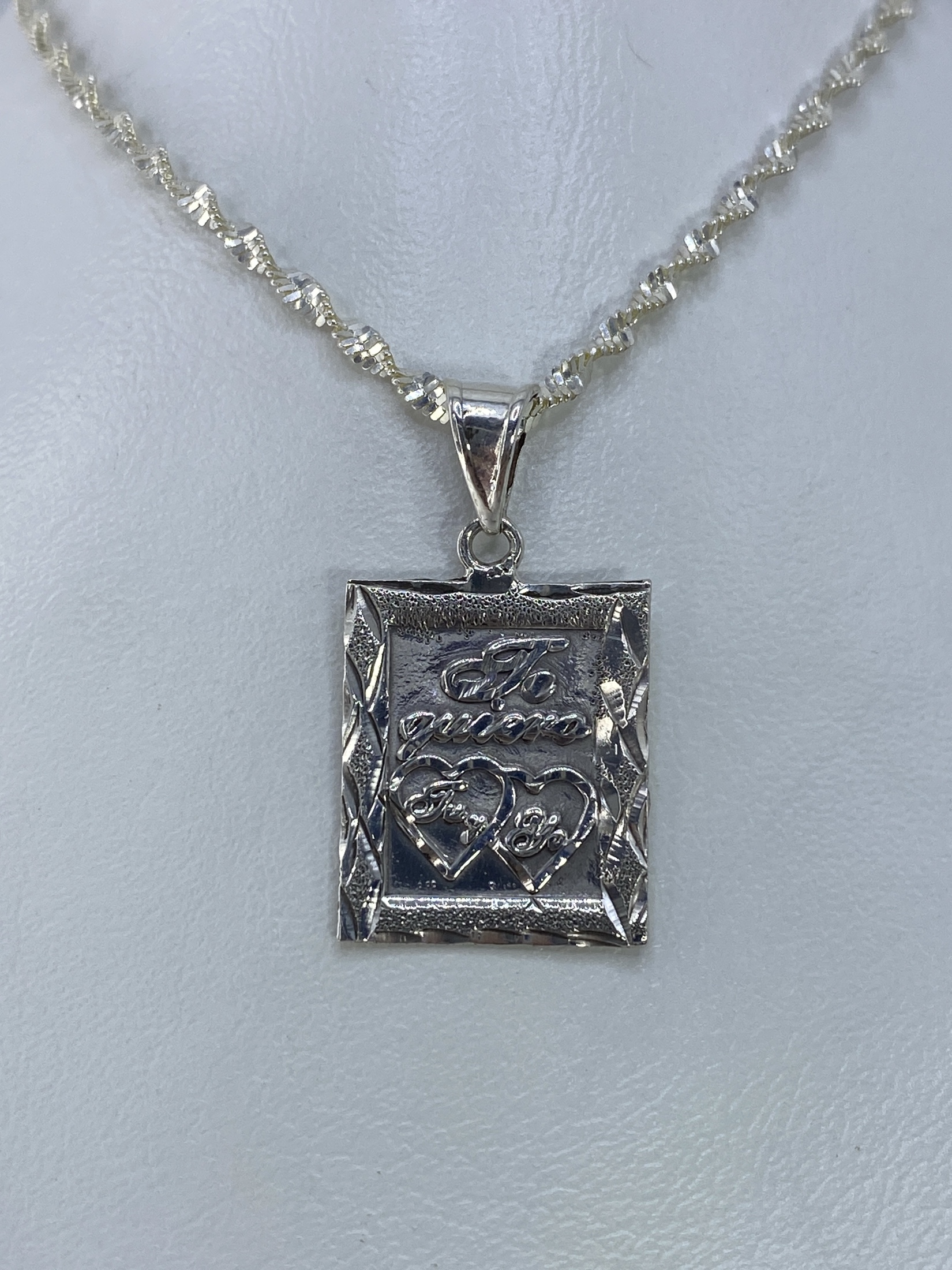 Dije de Plata 925 Corazones Nombres — Taxco