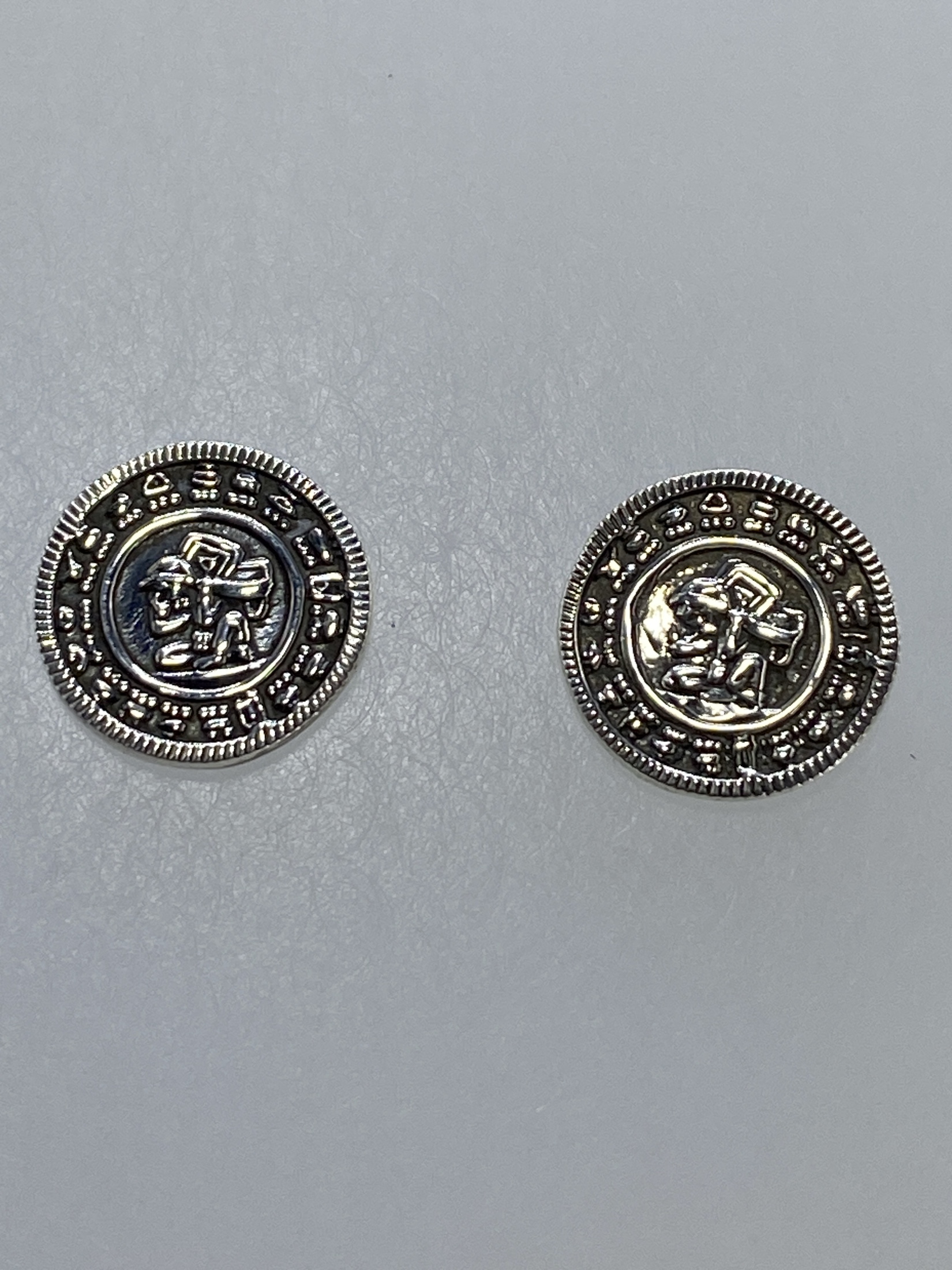 Aretes Plata Calendario Azteca — Taxco 950
