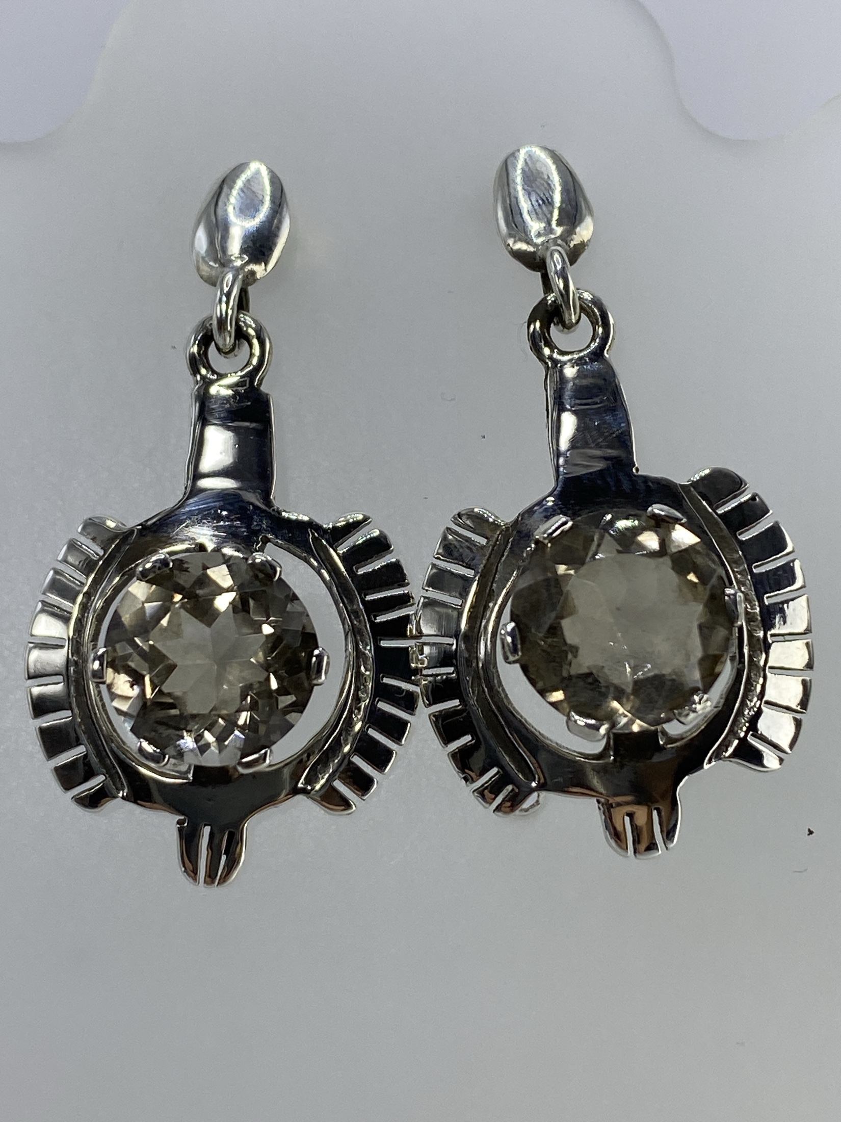 Aretes de Plata con Circonia Cristalina — Taxco 950