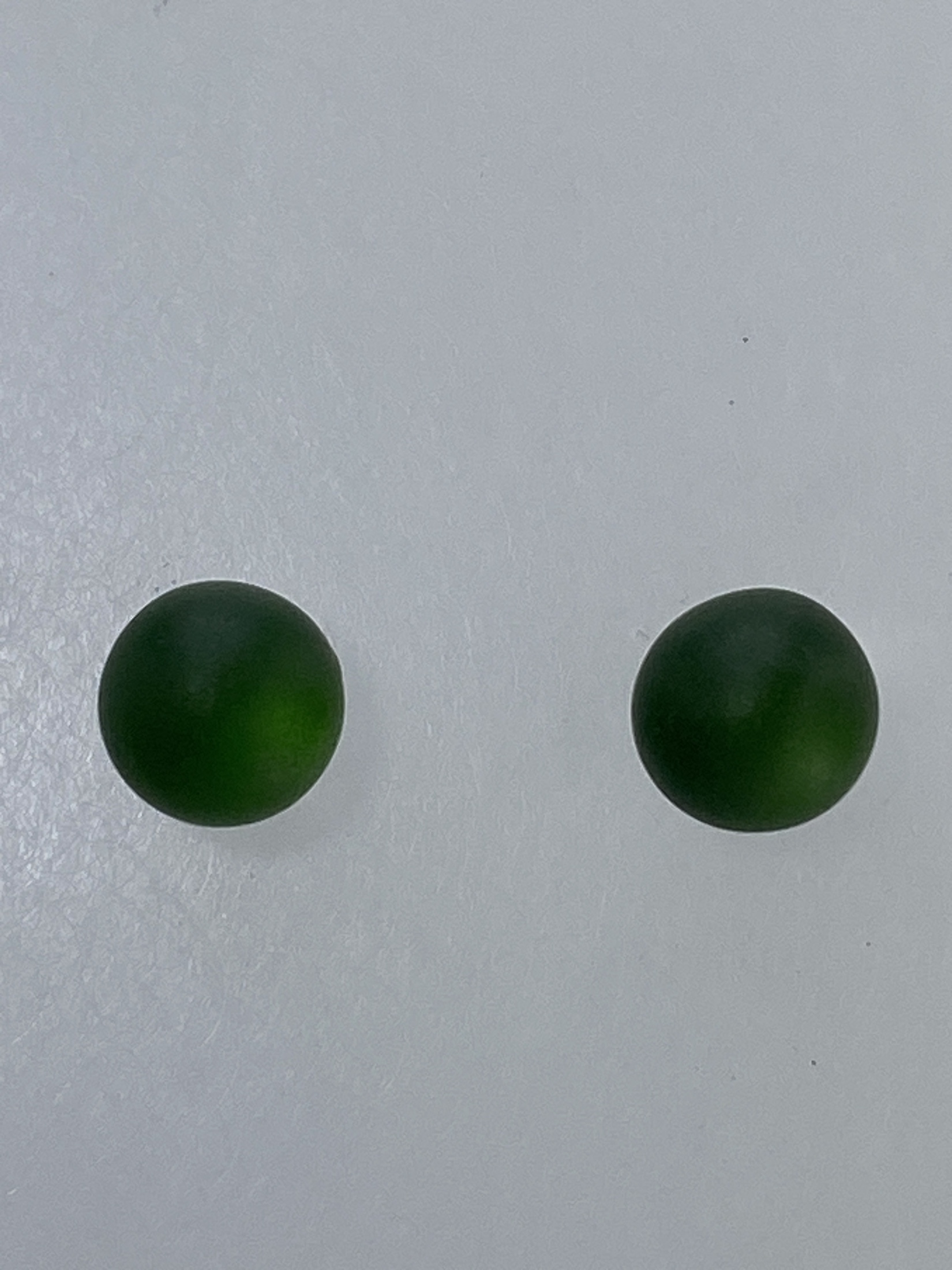 Aretes de Plata con Piedra Verde — Taxco 925