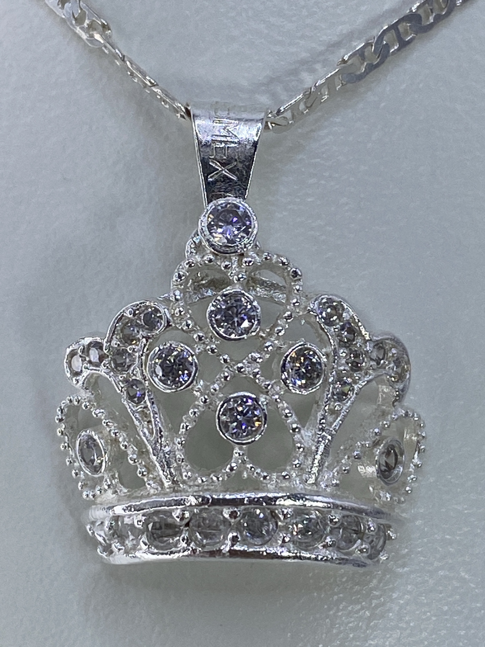 Dije Corola de Plata 925 con Circonia — Taxco