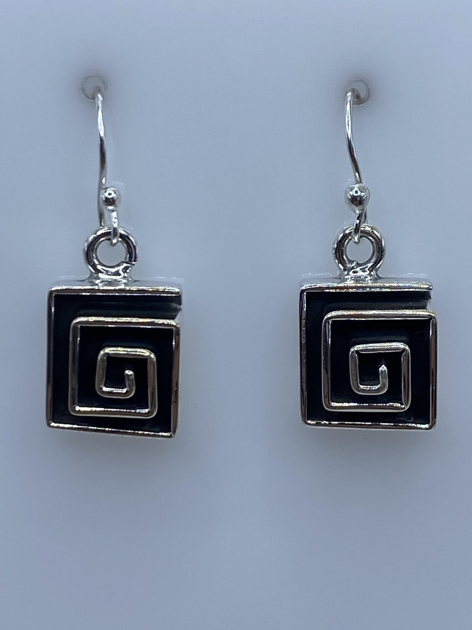 Aretes de Plata Fundición Espiral Griega — Taxco 925
