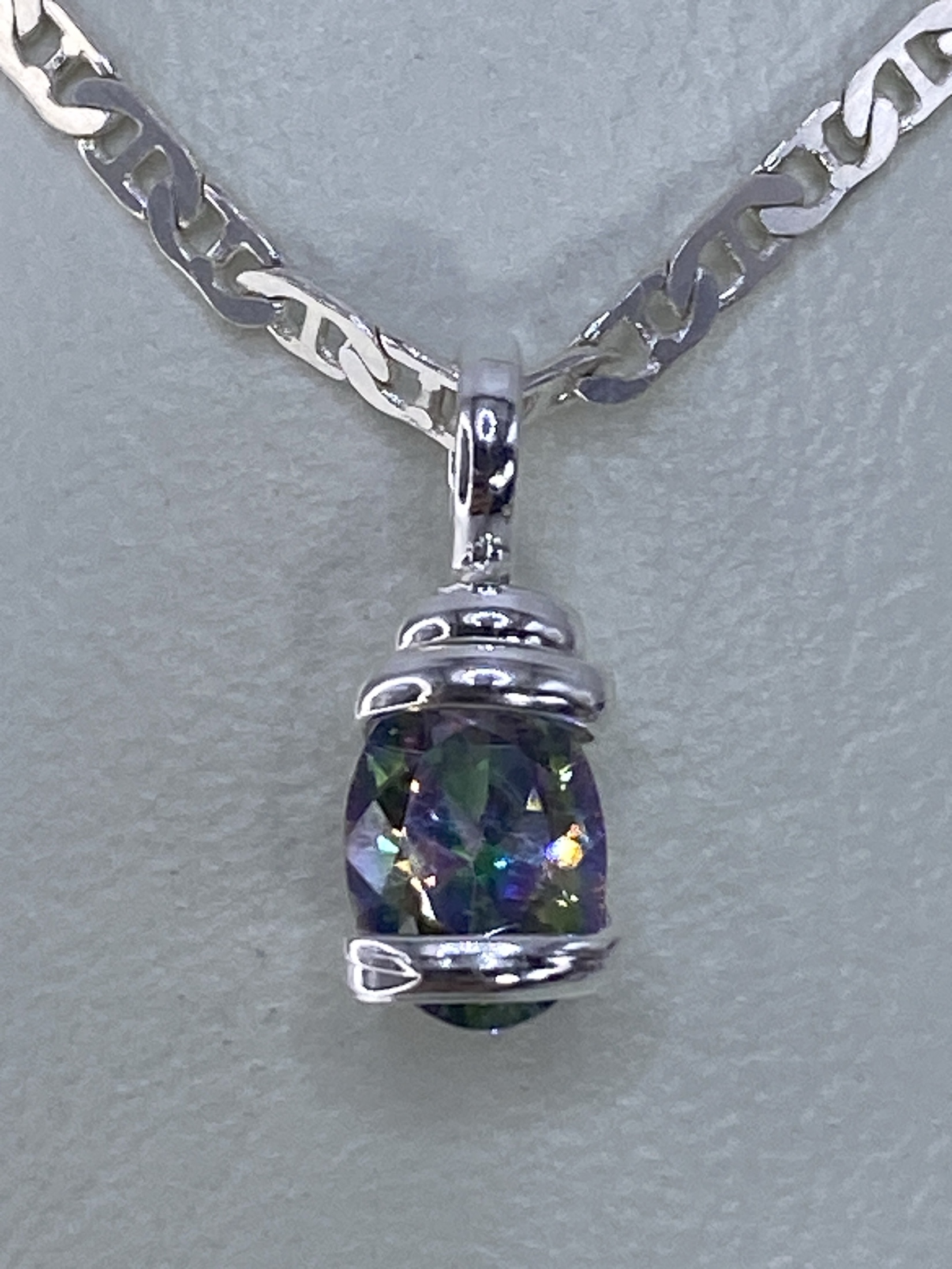 Dije de Plata con Circonia Multicolor — Taxco 925