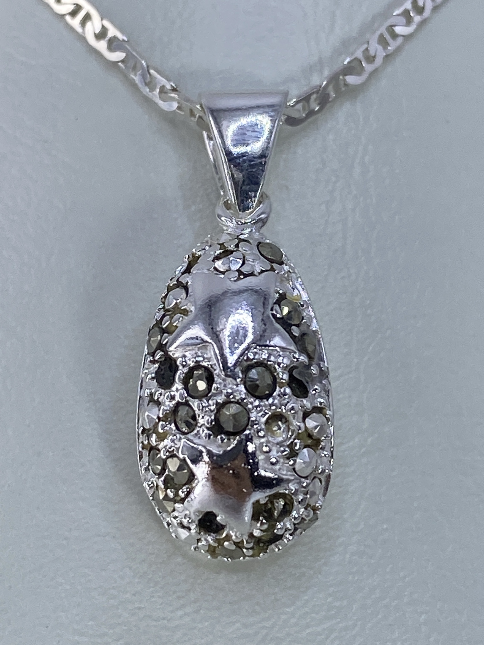 Dije de Plata Marcasita Art-Déco — Taxco 925