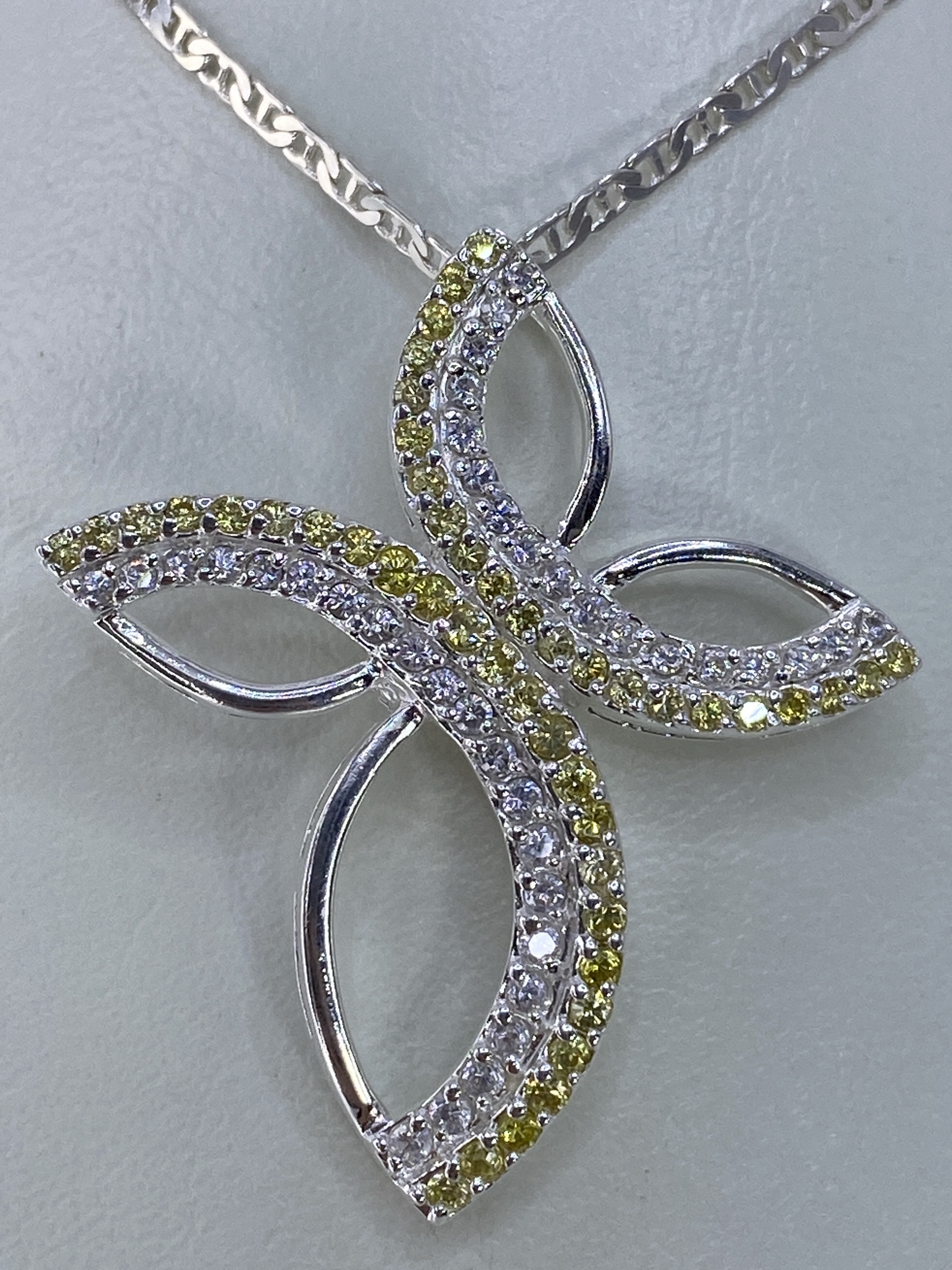 Cruz de Plata Micro-Circonia — Dije Taxco 925
