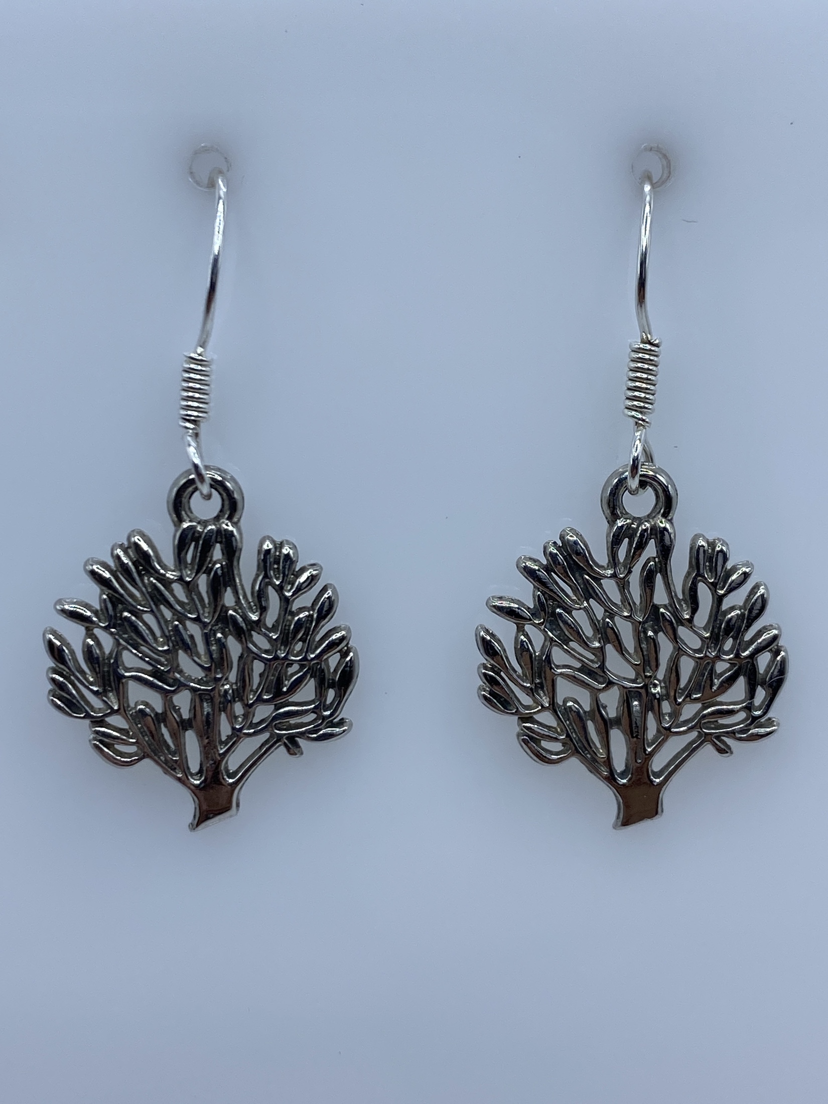 Aretes Árbol de la Vida de Plata Repujada — Taxco 925