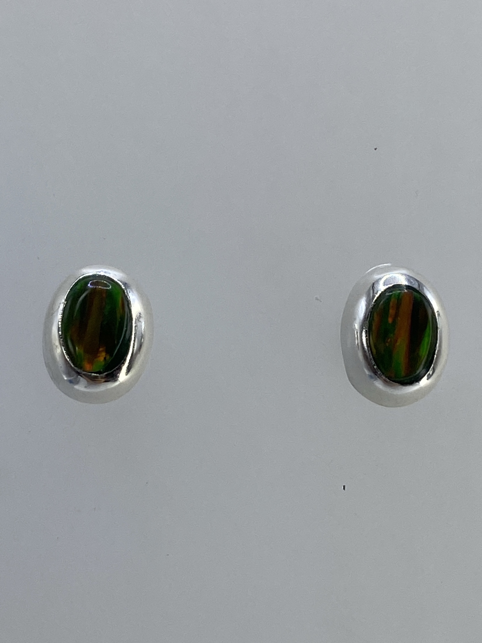 Aretes de Plata con Ópalo de Fuego — Taxco 925