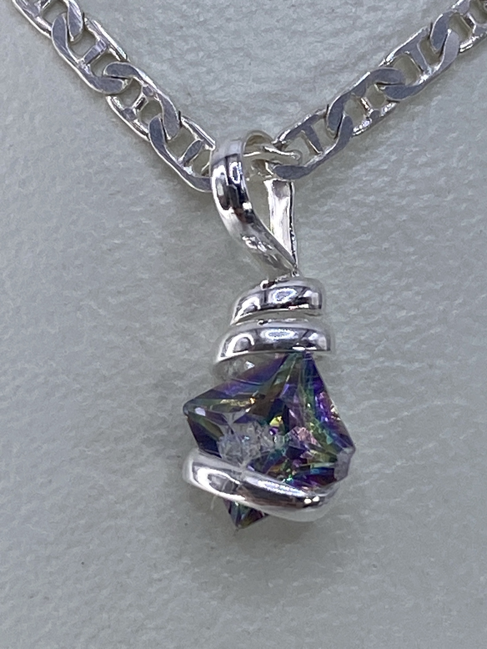Dije de Plata Circonia Multicolor — 1.5 cm Taxco 925