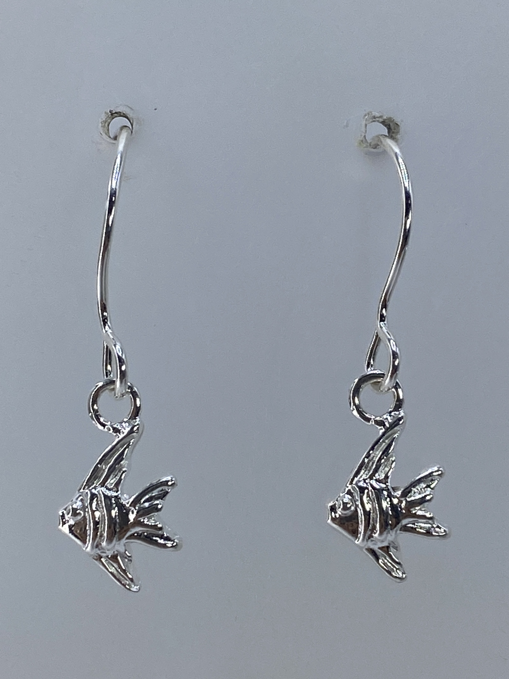 Aretes de Plata Repujados con Pez — Taxco 925