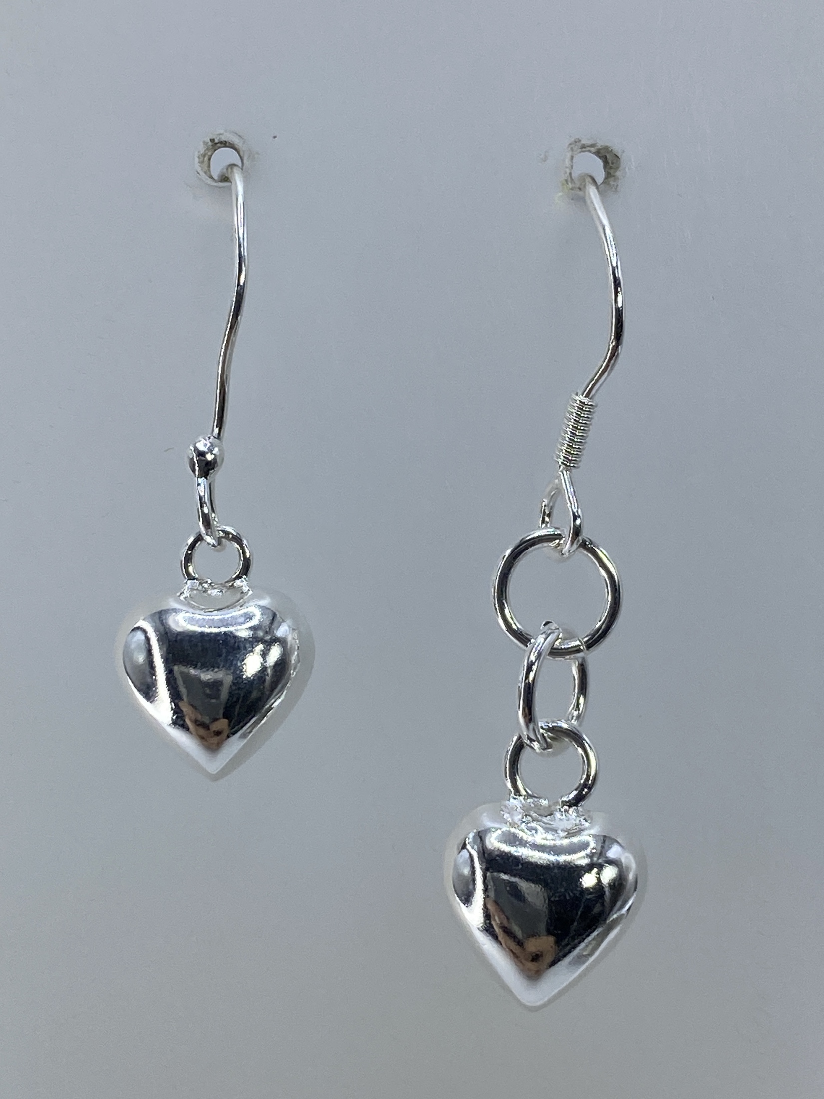 Aretes de Plata Corazón Pulido — Taxco 925