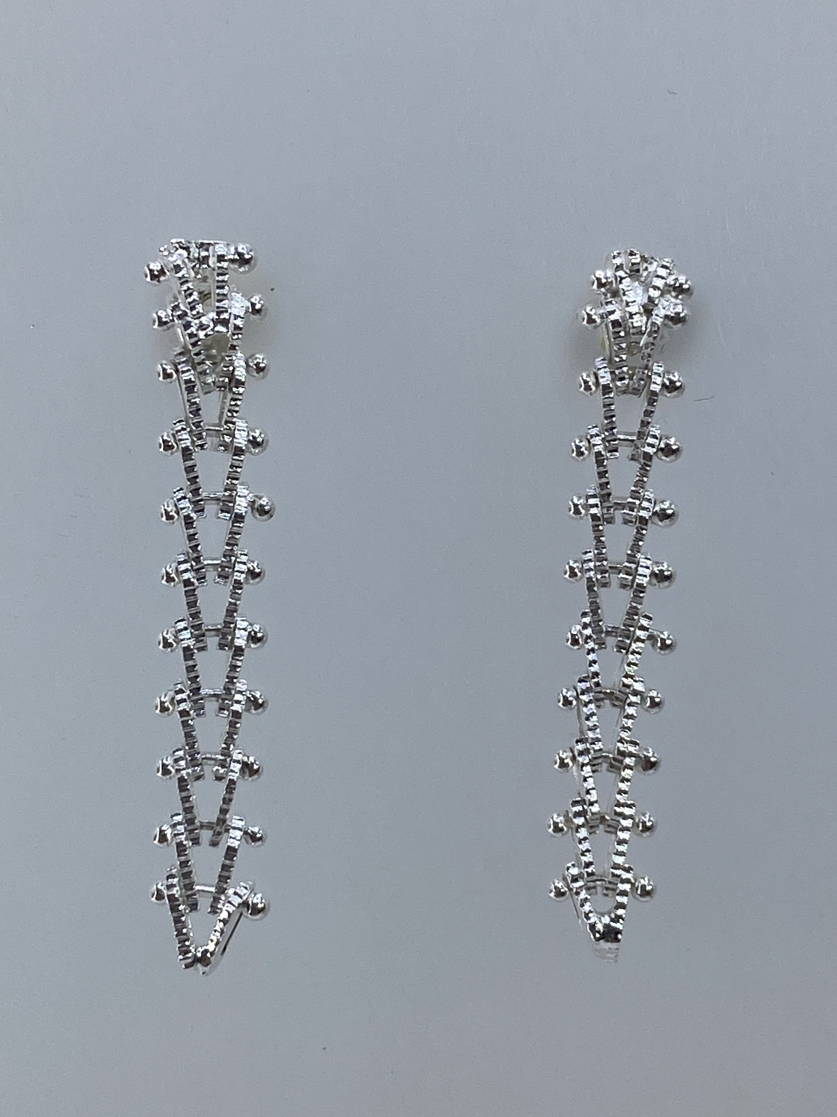 Aretes Largos Minimalistas de Plata 925 — Taxco